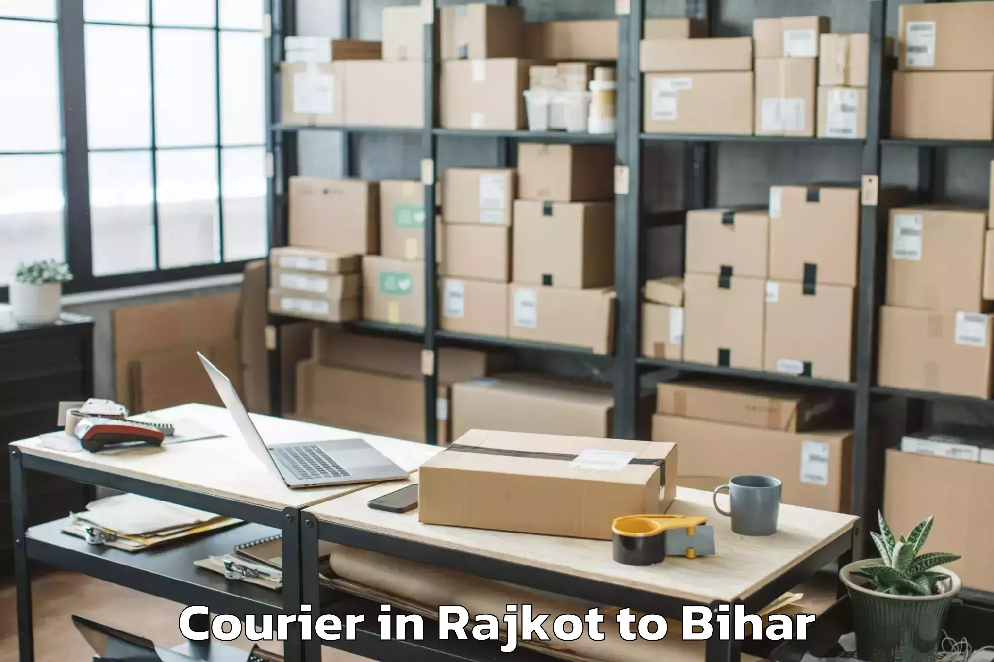 Leading Rajkot to Chainpur Courier Provider